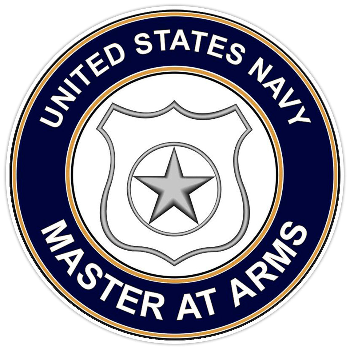 U.S. Navy Master at Arms Bumper Sticker Military Vinyl Soldier Decal 5"