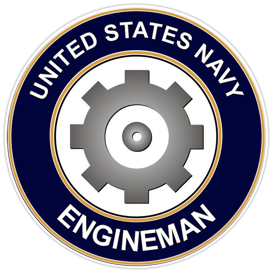 U.S. Navy Engineman Bumper Sticker Military Vinyl Soldier Decal 5"