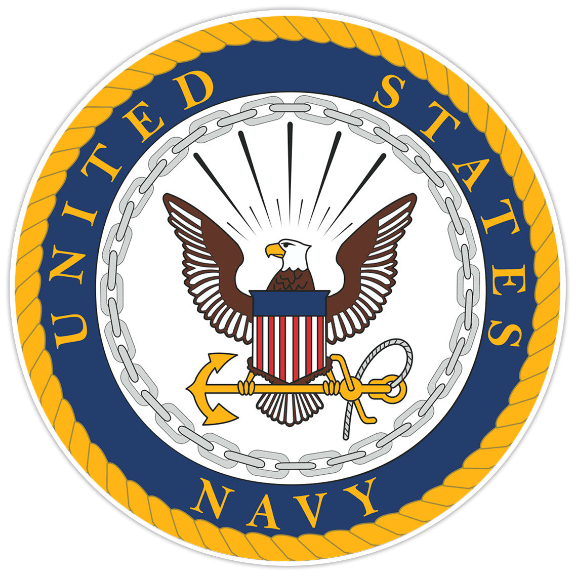 United States Navy Bumper Sticker Military Vinyl Soldier Decal 5"