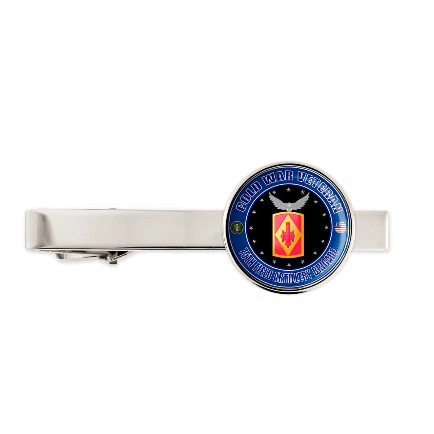 Us Army Cold War Veteran 75th Field Artillery Brigade Military Tie Clip Gift