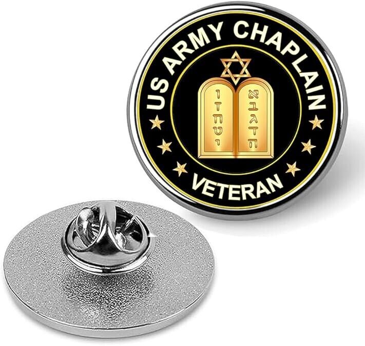 U.S Army Chaplain Veteran Lapel Pin Veteran Tie Suit Shirt Pinback-Silver