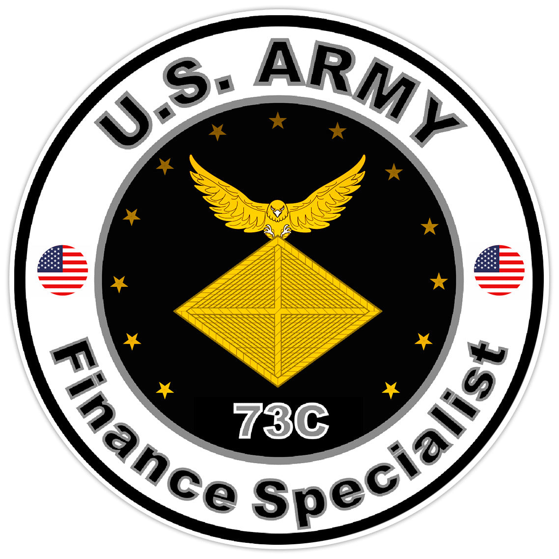 United States Army Finance Specialist Bumper Sticker Military Vinyl Decal 5"
