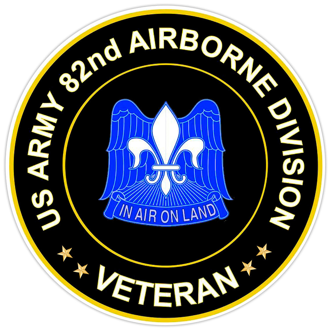US Army 82nd Airborne Division Veteran Bumper Sticker Military Vinyl Decal 5"