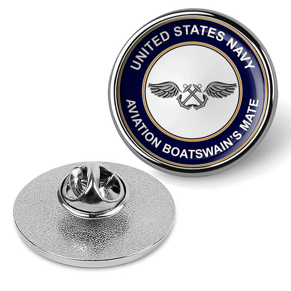 U.S. Navy Aviation Boatswain's Mate Tie Tac, Hat Pin, Badge, Lapel Pin - Silver