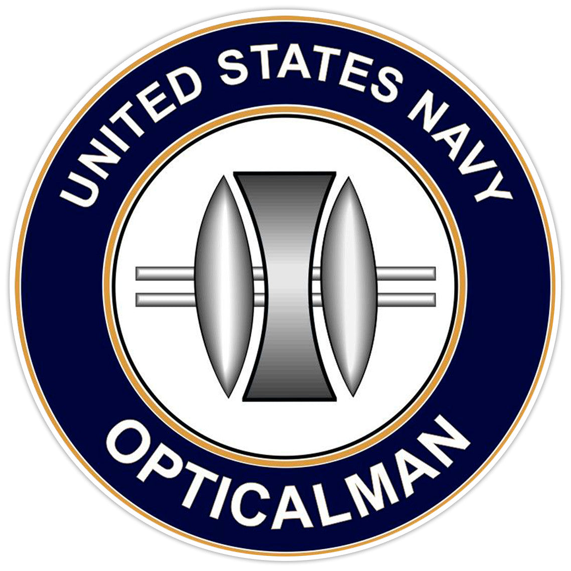 U.S. Navy Opticalman Bumper Sticker Military Vinyl Soldier Decal 5"