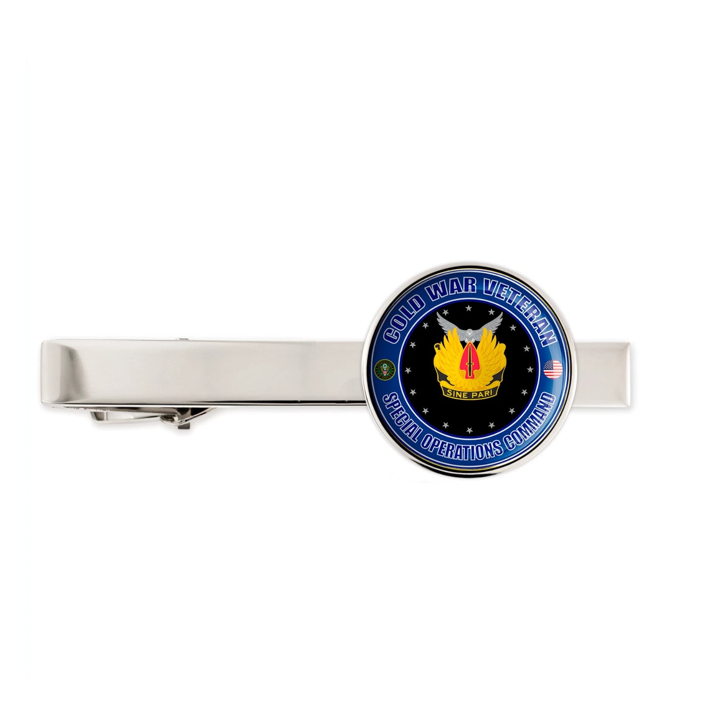 Us Army Cold War Veteran Special Operations Command Tie Clip Tie Bar Gift