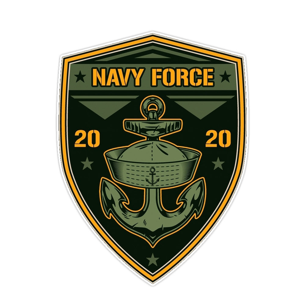 Navy Force Bumper Sticker Military Vinyl Soldier Decal 5"