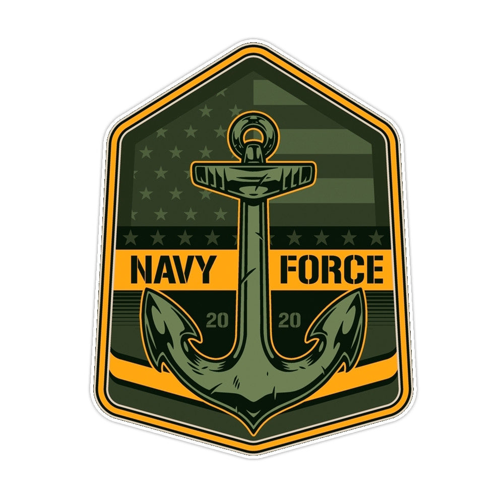 American Navy Forces Bumper Sticker Military Vinyl Soldier Decal 5"