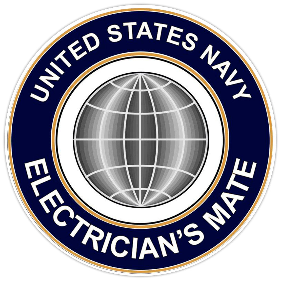 U.S. Navy Electrician Mate Bumper Sticker Military Vinyl Soldier Decal 5"