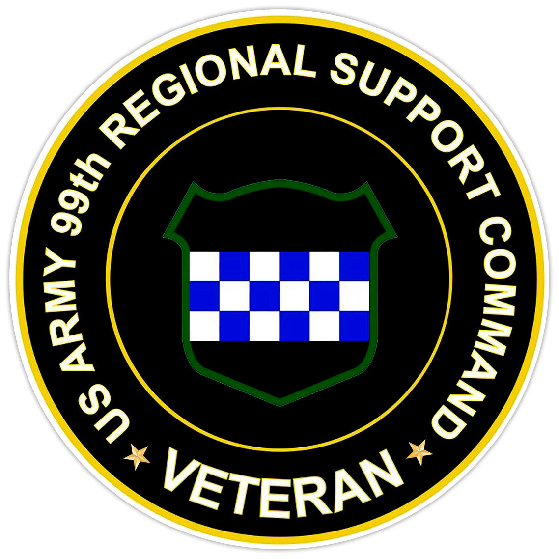 US Army 99th Regional Support Command Veteran Bumper Sticker Military Decal 5"