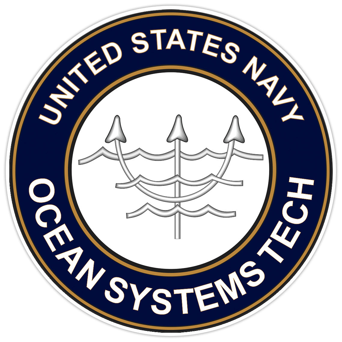 US Navy Ocean Systems Technician Bumper Sticker Military Vinyl Soldier Decal 5"