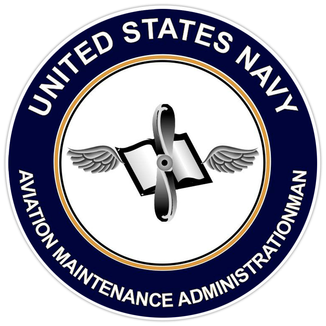US Navy Aviation Maintenance Administrationman Bumper Sticker Military Decal 5"