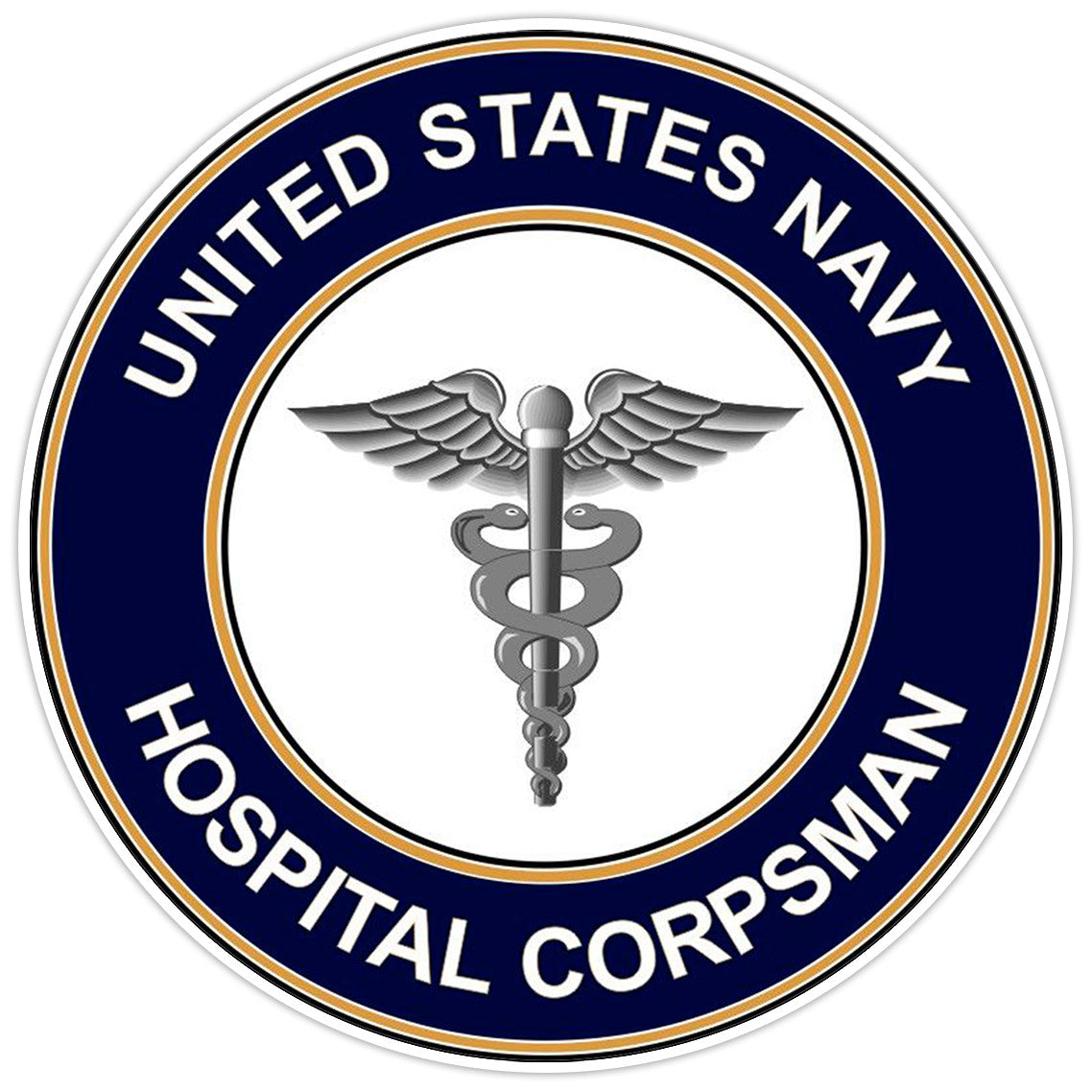 U.S. Navy Hospital Corpsman Bumper Sticker Military Vinyl Soldier Decal 5"
