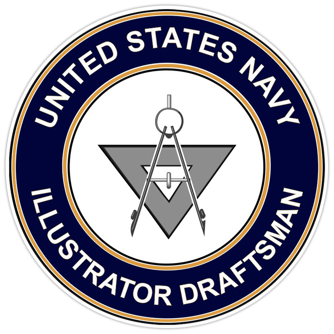 U.S. Navy Illustrator Draftsman Bumper Sticker Military Vinyl Soldier Decal 5"