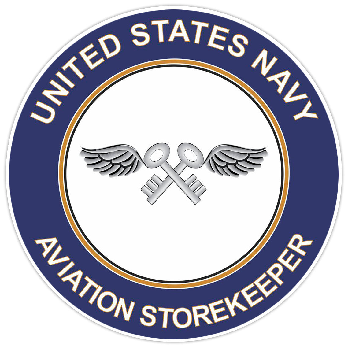 U.S. Navy Aviation Storekeeper Bumper Sticker Military Vinyl Soldier Decal 5"