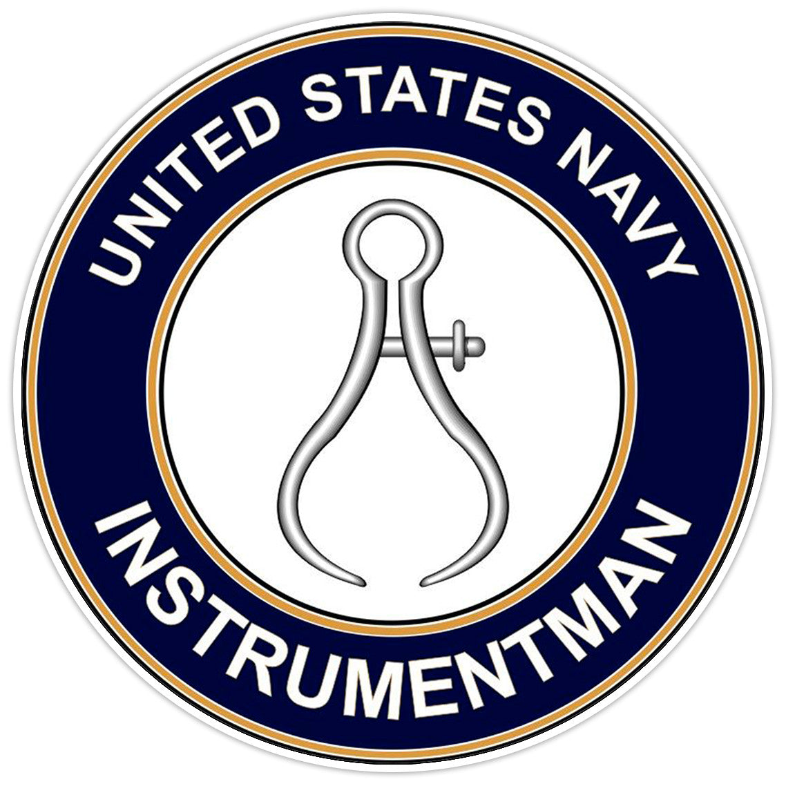 U.S. Navy Instrumentman Bumper Sticker Military Vinyl Soldier Decal 5"