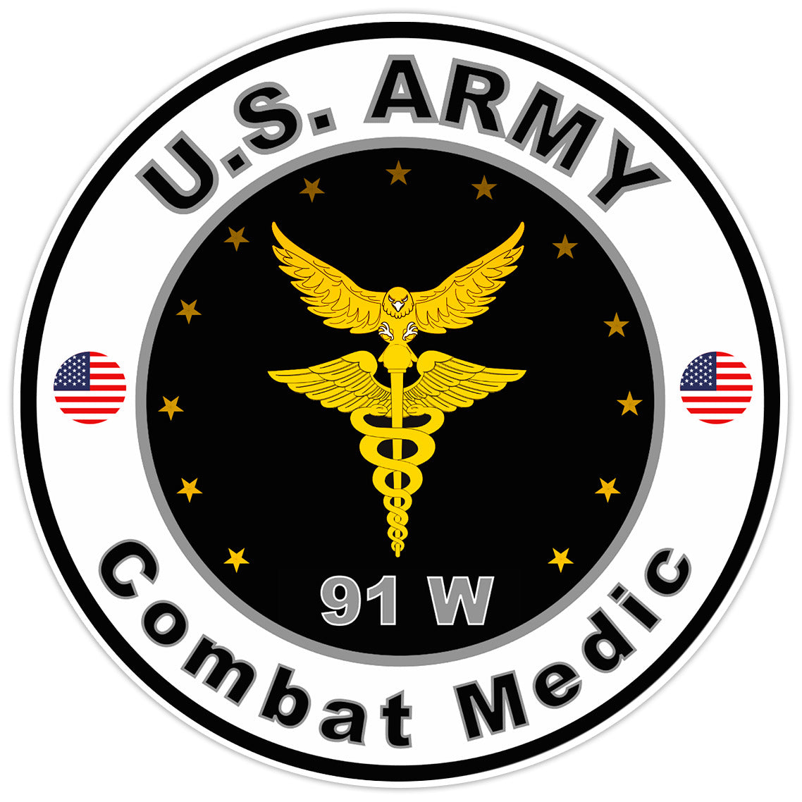 United States Army Combat Medic Bumper Sticker Military Soldier Decal 5"