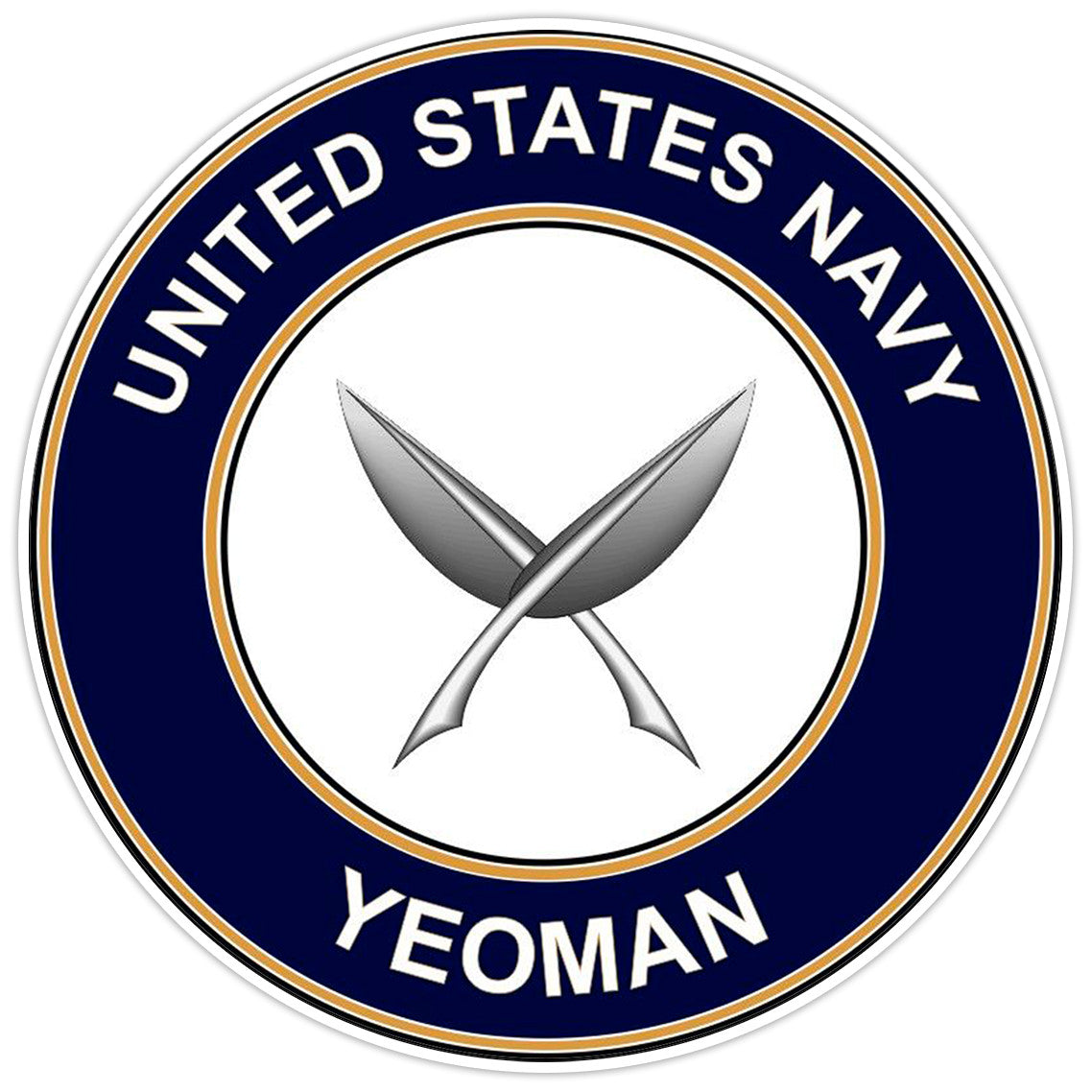 U.S. Navy Yeoman Bumper Sticker Military Vinyl Soldier Decal 5"