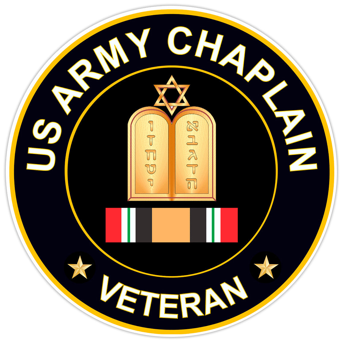 US Army Chaplain Veteran Bumper Sticker Military Vinyl Soldier Decal 5"
