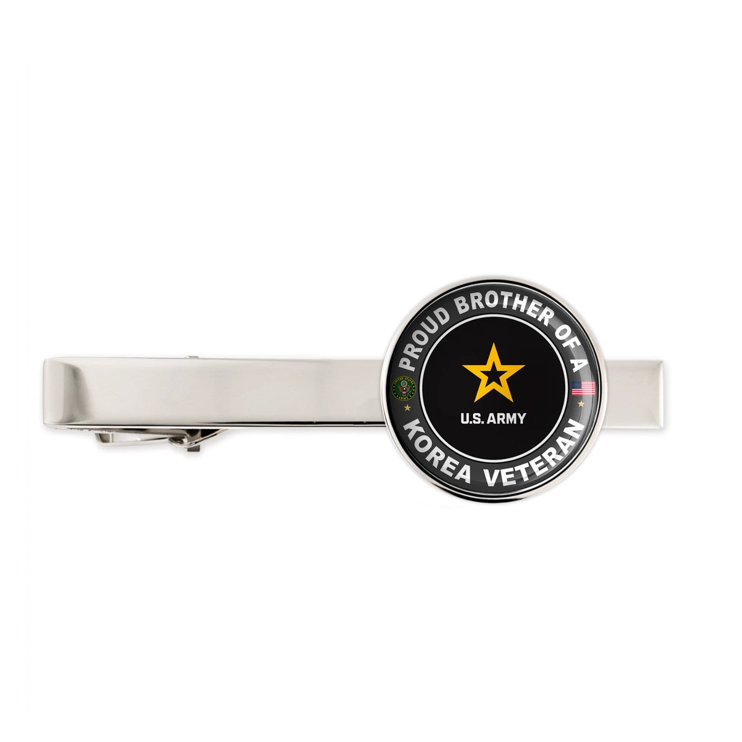 Us Army Proud Brother Of A Korea Veteran Tie Clip Tie Bar Gift