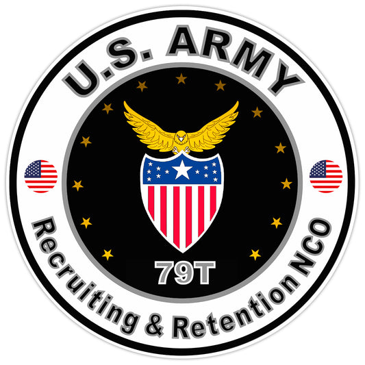 US Army Recruiting & Retention NCO Bumper Sticker Military Vinyl Decal 5"
