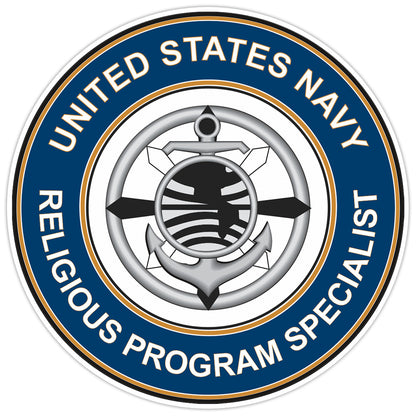 U.S. Navy Religious Program Specialist Bumper Sticker Military Vinyl Decal 5"