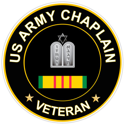 US Army Chaplain Veteran Bumper Sticker Military Vinyl Soldier Decal 5"