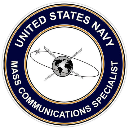 U.S. Navy Mass Communications Specialist Bumper Sticker Military Vinyl Decal 5"