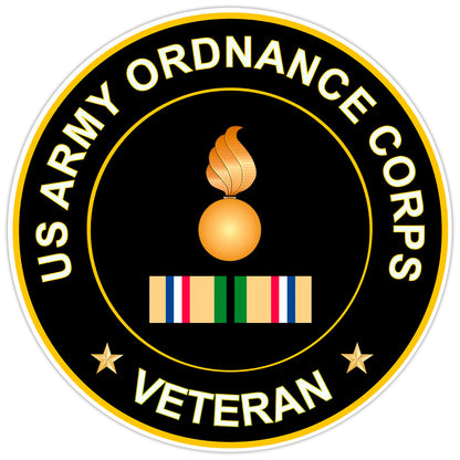 US Army Ordnance Corps Veteran Bumper Sticker Military Vinyl Soldier Decal 5"