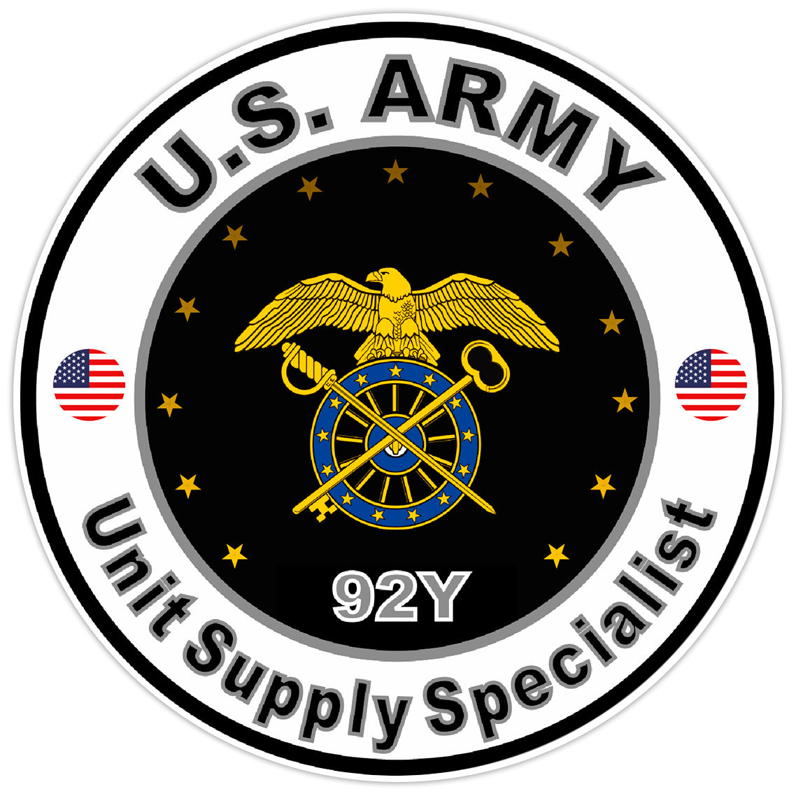 US Army Unit Supply Specialist Bumper Sticker Military Soldier Decal 5"