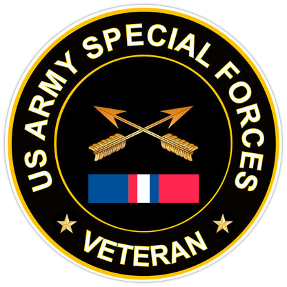 US Army Special Forces Veteran Bumper Sticker Military Vinyl Soldier Decal 5"
