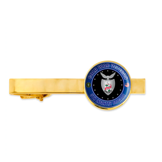 Us Army Cold War Veteran 5th Infantry Brigade Military Tie Clip Tie Bar Gift