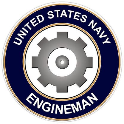 U.S. Navy Engineman Bumper Sticker Military Vinyl Soldier Decal 5"
