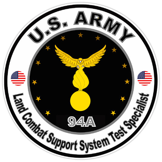 US Army Land Combat Support System Test Specialist Bumper Sticker Decal 5"