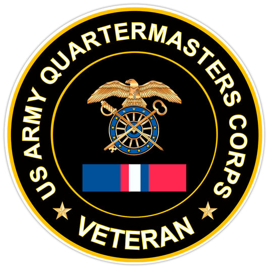 US Army Quartermasters Corpsveteran Bumper Sticker Military Vinyl Decal 5"
