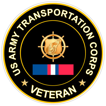 US Army Transportation Corps Veteran Bumper Sticker Military Vinyl  Decal 5"
