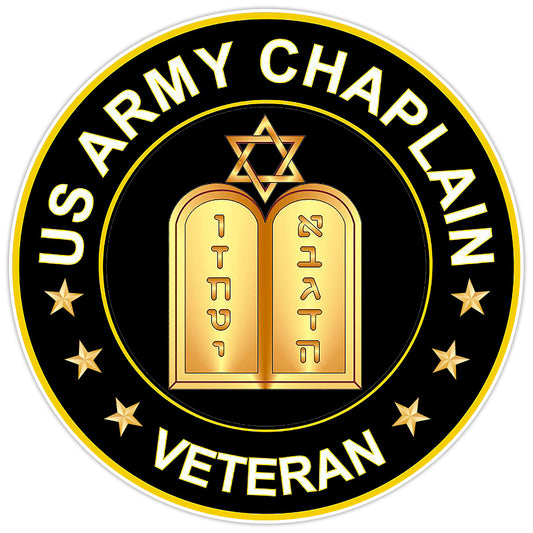 U.S Army Chaplain Veteran Bumper Sticker Military Vinyl Soldier Decal 5"