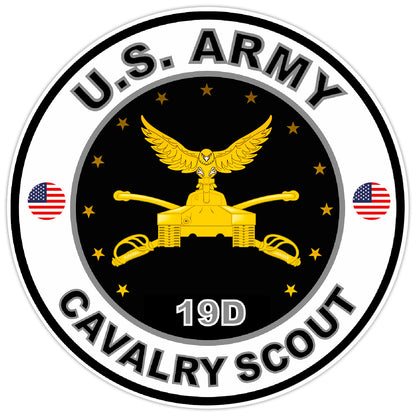 United States Army Cavalry Scout Bumper Sticker Military Soldier Decal 5"