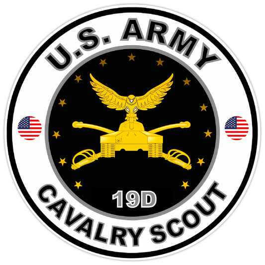 United States Army Cavalry Scout Bumper Sticker Military Soldier Decal 5"