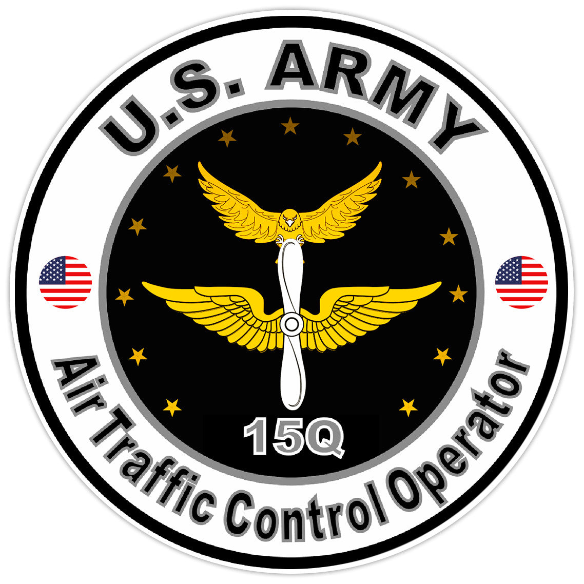 US Army Air Traffic Control Operator Bumper Sticker Military Soldier Decal 5"