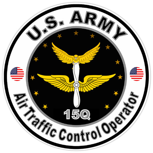 US Army Air Traffic Control Operator Bumper Sticker Military Soldier Decal 5"