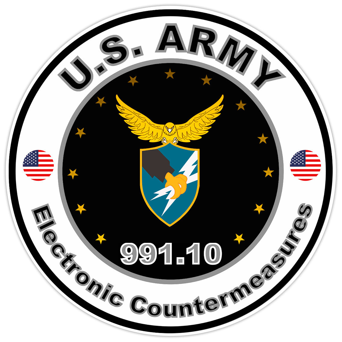 US Army Electronic Countermeasures Bumper Sticker Military Vinyl Decal 5"