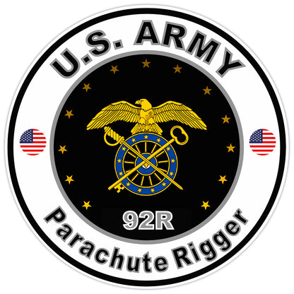 United States Army Parachute Rigger Bumper Sticker Military Soldier Decal 5"