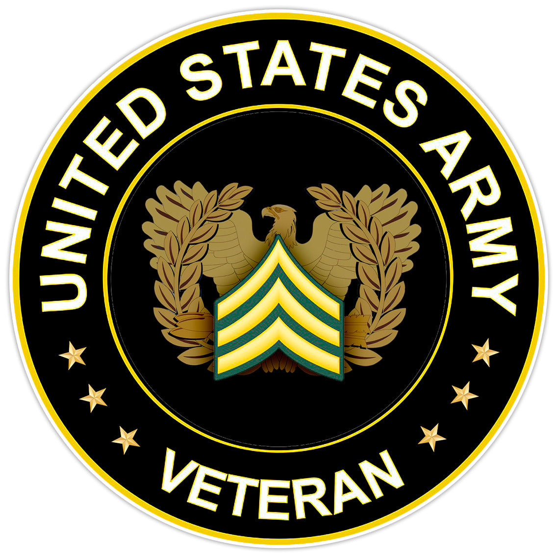 United States Army Veteran Bumper Sticker Vinyl Soldier Decal 5"