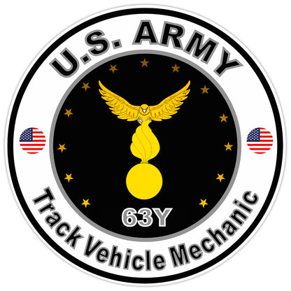 United States Army Track Vehicle Mechanic Bumper Sticker Military Decal 5"