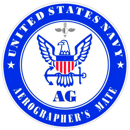 US Navy Aerographer's Mate Decal Bumper Sticker Military Vinyl Soldier Decal 5"