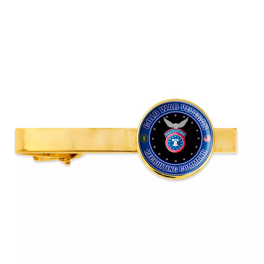 Us Army Cold War Veteran Recruiting Command Military Tie Clip Tie Bar Gift