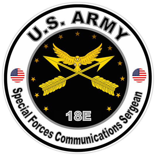 US Army Special Forces Communications Sergeant Bumper Sticker Military Decal 5"