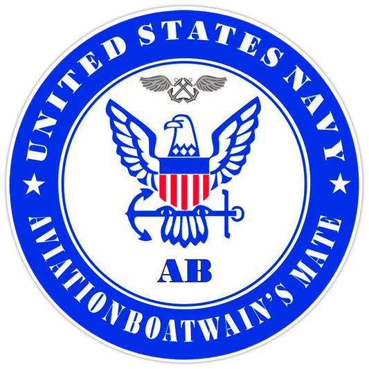 US Navy Aviation Boatswain's Mate Bumper Sticker Military Vinyl Soldier Decal 5"