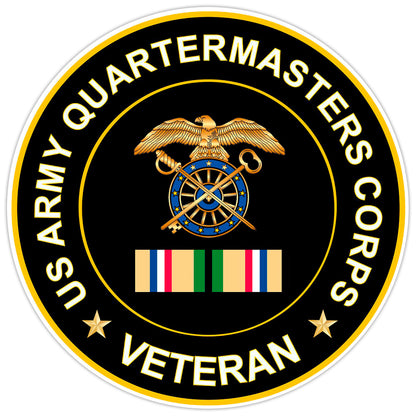 US Army Quartermaster Corps Veteran Bumper Sticker Military Vinyl Decal 5"